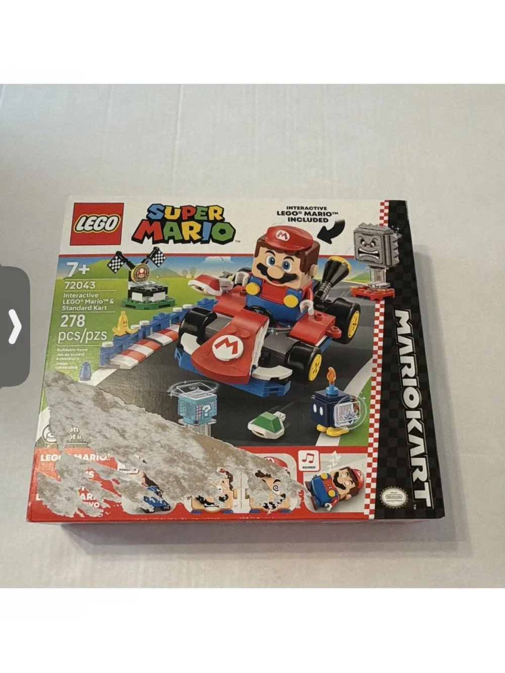 Lego Super Mario Red and Blue Mario Kart Building Set